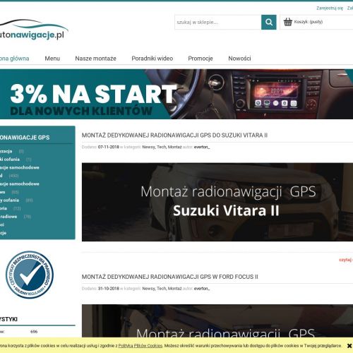 Dedykowana auto nawigacja windows