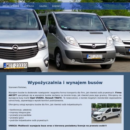 Wypożyczalnia busów dla firm Warszawa