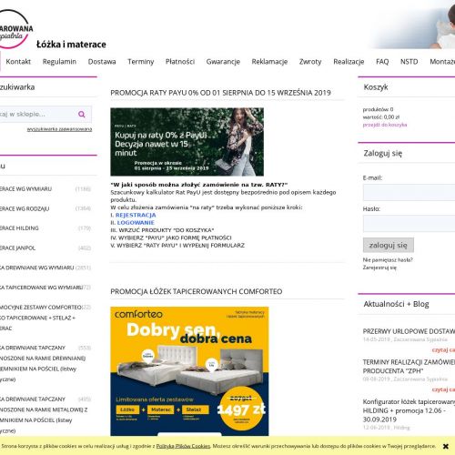 Łóżka bukowe podnoszone - Kraków