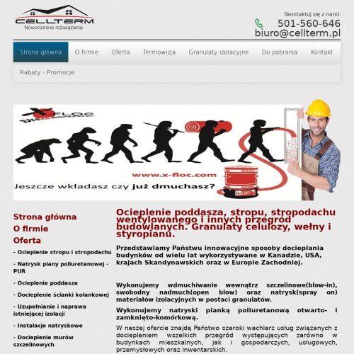 Ocieplenia natryskowe