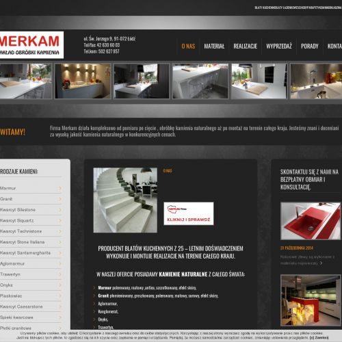 Schody z piaskowca w Łodzi