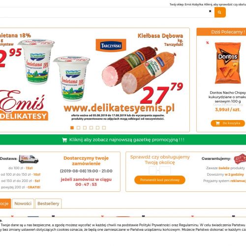 Delikatesy zielonka dostawa do domu w Kobyłce