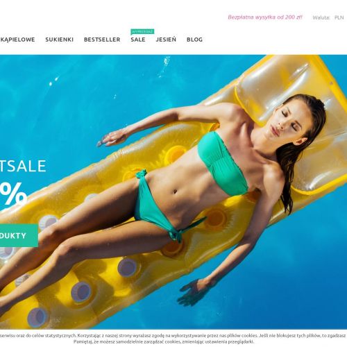 Stroje kąpielowe w paski Poznań