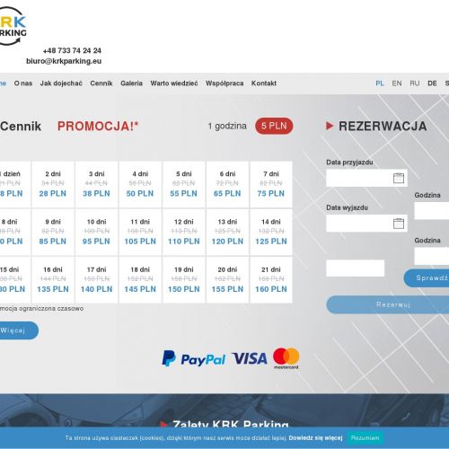 Kraków - tani parking przy lotnisku