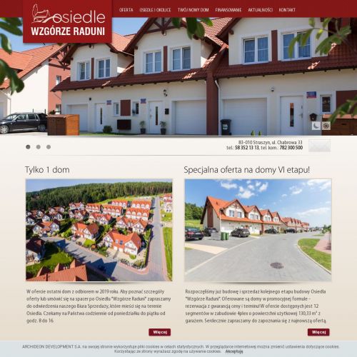 Domy na bezpiecznym osiedlu trójmiasto