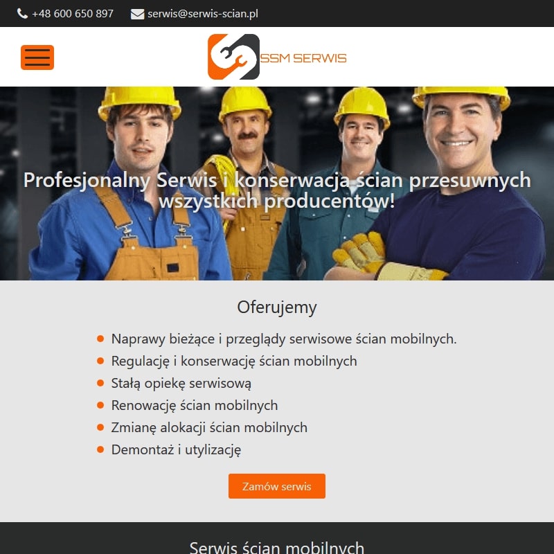 Warszawa - regulacja ścian mobilnych