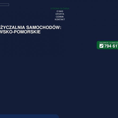 Wypożyczalnia samochodów inowrocław cennik