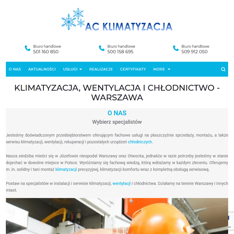 Montaż klimatyzacji - Warszawa