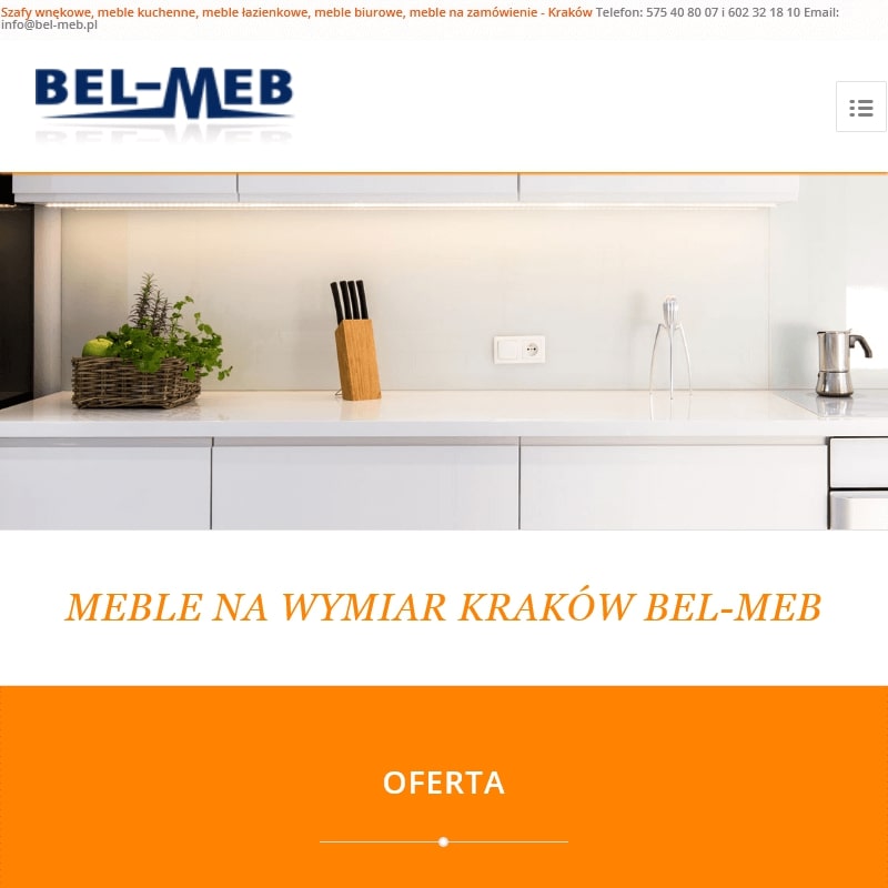 Meble kuchenne na wymiar ceny małopolska w Krakowie