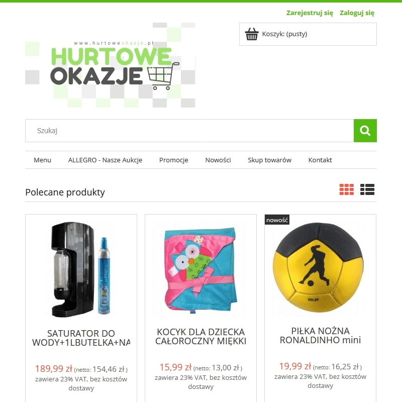 Skup towaru po likwidacji sklepu