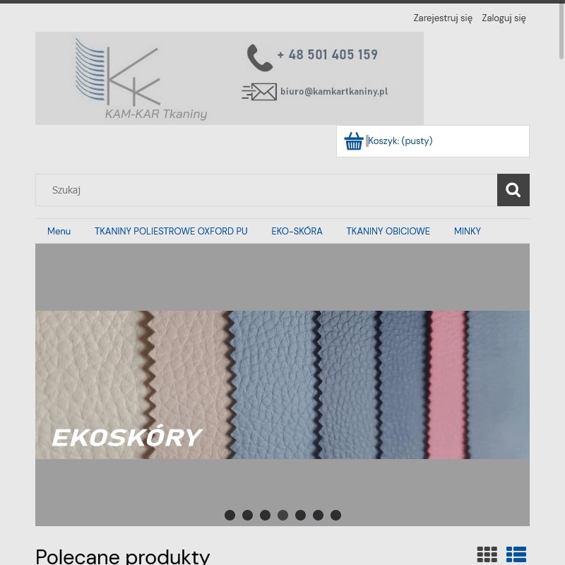 Tkaniny bawełniane drukowane