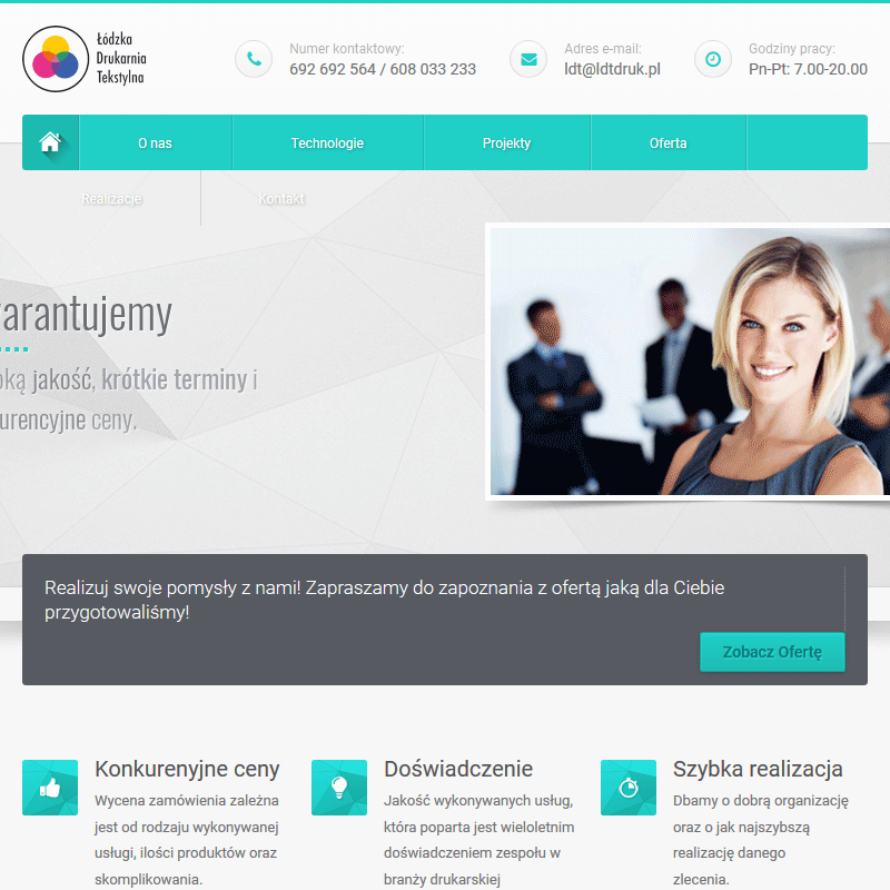 Druk na materiale cena