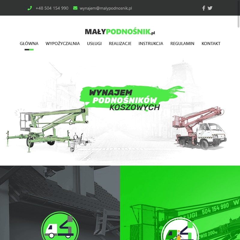 Usługi podnośnikiem koszowym - Pruszków