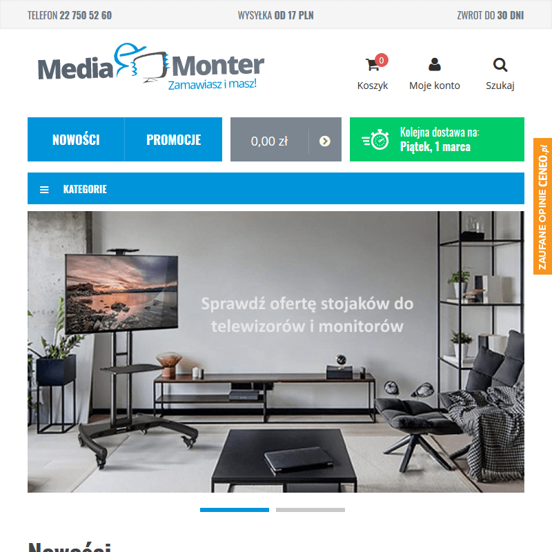 Półka rtv sklep w Krakowie