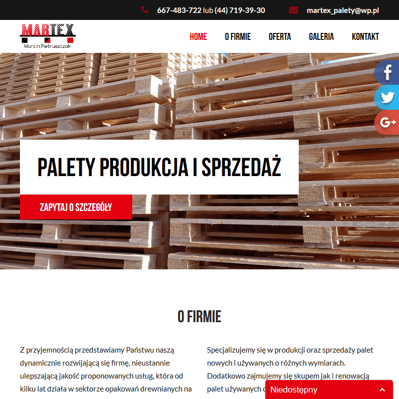 Producent palet w Warszawie